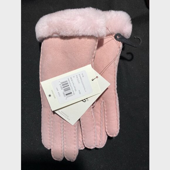 UGG Pink Shearling Gloves - Picture 4 of 5